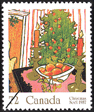 Le gui 1987 - Timbre du Canada