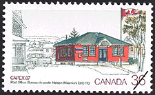 Bureau de poste, Nelson-Miramichi, E0C 1T0 1987 - Timbre du Canada