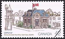 Bureau de poste, Nelson-Miramichi, E0C 1T0 1987 - Timbre du Canada