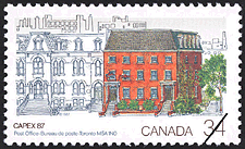 Timbre de 1987 - Bureau de poste, Toronto, M5A 1N0 - Timbre du Canada