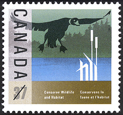 Canard 1988 - Timbre du Canada