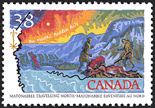 Timbre de 1989 - Matonabbee s'aventure au nord - Timbre du Canada