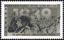 Mobilisation des troupes 1989 - Timbre du Canada