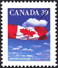 Le drapeau 1989 - Timbre du Canada