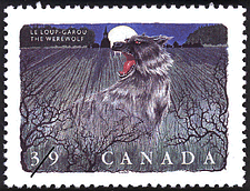 Le loup-garou 1990 - Timbre du Canada