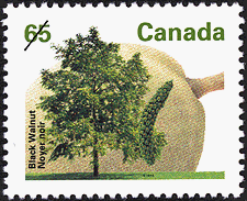 Noyer noir 1991 - Timbre du Canada