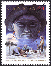 Le trésor enfoui 1991 - Timbre du Canada