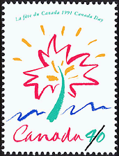 La fête du Canada, 1991 1991 - Timbre du Canada