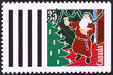 Père Noël 1991 - Timbre du Canada
