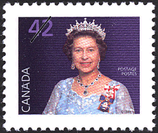 Reine Elizabeth II 1991 - Timbre du Canada