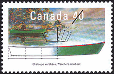 Chaloupe verchère 1991 - Timbre du Canada