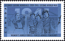 Timbre de 1991 - Forces armées féminines - Timbre du Canada