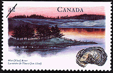 La rivière de l'Ouest 1992 - Timbre du Canada