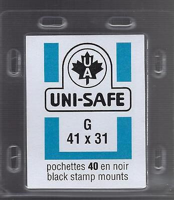 Uni-Safe black stamp mounts 41x31