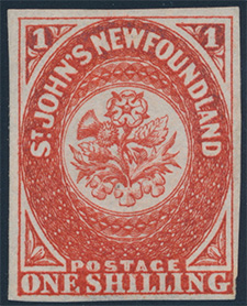 Timbre de 1857 - Rose, chardon et trÃ¨fle - Timbre du Canada