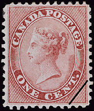 Timbre de 1859 - Reine Victoria - Timbre du Canada
