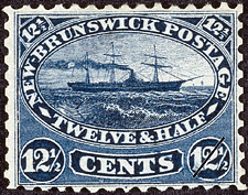 Navire à vapeur 1860 - Timbre du Canada