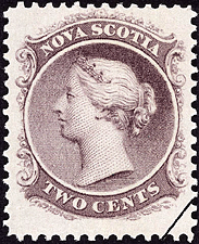 Reine Victoria 1863 - Timbre du Canada