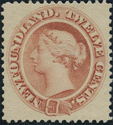 Reine Victoria 1865 - Timbre du Canada