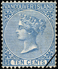 Timbre de 1865 - Reine Victoria - Timbre du Canada