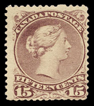 Timbre de 1868 - Reine Victoria - Timbre du Canada
