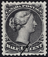 Timbre de 1868 - Reine Victoria - Timbre du Canada