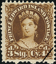 Timbre de 1870 - Reine Victoria - Timbre du Canada