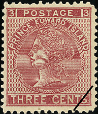 Timbre de 1872 - Reine Victoria - Timbre du Canada