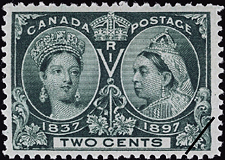 Timbre de 1897 - Reine Victoria - Timbre du Canada