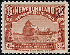 Timbre de 1897 - Scène côtière - Timbre du Canada