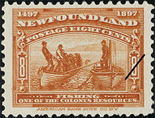 Pêche 1897 - Timbre du Canada