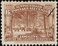 Exploitation du bois 1897 - Timbre du Canada