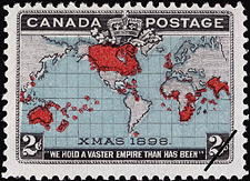 Timbre de 1898 - XMAS 1898 - Blue - Timbre du Canada