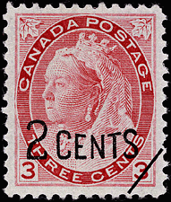 Timbre de 1899 - Reine Victoria - Timbre du Canada