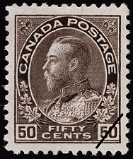 Roi Georges V 1912 - Timbre du Canada