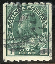 Timbre de 1913 - Roi Georges V - Timbre du Canada