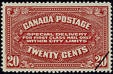 Timbre de 1922 - Livraison spéciale - Timbre du Canada