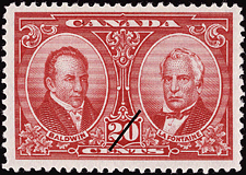 Timbre de 1927 - Baldwin & Lafontaine - Timbre du Canada