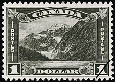 Timbre de 1930 - Mont Edith-Cavell - Timbre du Canada