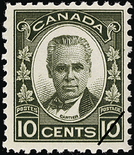 Timbre de 1931 - Cartier  - Timbre du Canada