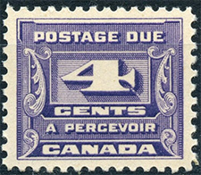 Timbre-taxe 1933 - Timbre du Canada