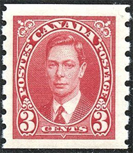 Roi Georges VI  1937 - Timbre du Canada