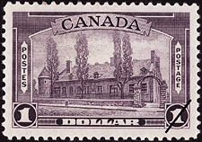 Timbre de 1938 - Château de Ramezay - Timbre du Canada