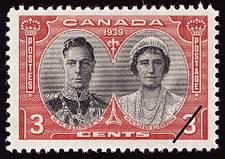 Timbre de 1939 - Georges VI & Elizabeth - Timbre du Canada