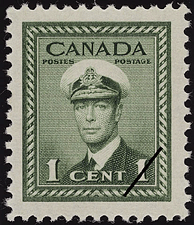 Timbre de 1942 - Roi Georges VI  - Timbre du Canada