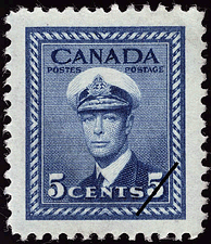 Roi Georges VI 1942 - Timbre du Canada