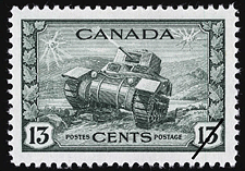Timbre de 1942 - Tank Ram - Timbre du Canada