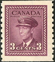Timbre de 1948 - Roi Georges VI  - Timbre du Canada