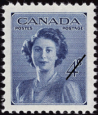 Mariage de S.A.R. la Princesse Elizabeth 1948 - Timbre du Canada