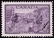 Timbre de 1949 - Halifax - Timbre du Canada